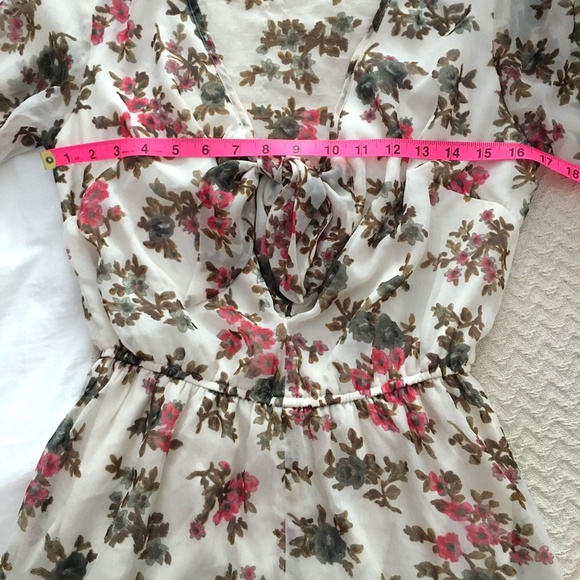 Band of Gypsies long sleeve floral romper M - Picture 5 of 10